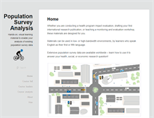 Tablet Screenshot of populationsurveyanalysis.com